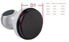 Round Border Self-inking Stamp With 3 Lines  - Customized Business Logo Stamper
