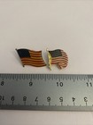 Two  2  American Flag Lapel Pins P9