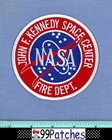 Nasa John F  Kennedy Space Center Fire Dept Florida Shoulder Patch Space 3k