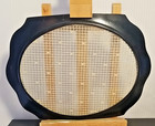 Vintage Art Deco Celluloid Bakelite Green Dresser Vanity Tray W lace Inset Glass