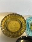 Lot Of 7 Vintage Las Vegas   Reno Casino Round 4 5  Glass Ashtrays Crystal Bay