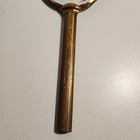 Antique Vintage 12  Hand Held Brass Mirror In The Art Deco Style Gold