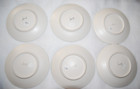 Set Of 6 Jars-france Tourron Aqua Salad Plate  7 3 4  France