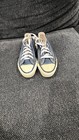 Vintage 1980s Blue Converse All Star Lows Basketball Sneakers Sz  12 5y Usa Made