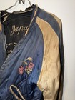 Vtg 1950s Sukajan Souvenir Jacket Reversible Korean War Map Thrashed As-is