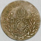 1830-r Brazil 20 Reis Vf Rio Mint Scarce Copper Coin  23120301r 