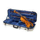 Crossrock 4 4 Size Violin Case-abs Molded Hardshell detachable Straps-silver