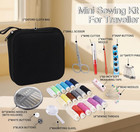 84 Pcs Mini Sewing Kit For Adults  18 Color Needle And Thread Kit  Professional
