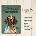 German Shorthaired Pointer Bathroom Sign Toilet Bath Dog Funny Metal Tin Art Gsp