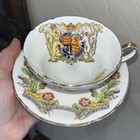 Vintage 1953 Queen Elizabeth Ii Coronation Teacup Saucer Stanley Bone China Uk