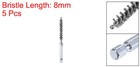 5pcs 304 Stainless Steel Bore Brush 8mm Dia 4  Long Cleaning Twisted Wire Brush