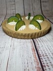Realistic Fake Food Bard Key Lime Pie Desert Display Prop Faux Tart Whipped