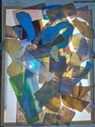 Assorted Stained Glass Scraps Lot Mixed Colors Strips And Pieces