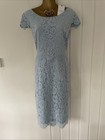 Jacques Vert Dress Size 16 Blue Lace Mother Of The Bride Wedding Party Bnwt