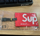 Supreme Red Classic Logo Card Holder Travel Luggage Tag Fashion Accessory Nwt