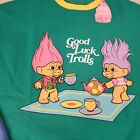 Cakeworthy Good Luck Trolls Sweatshirt Crew Neck Block Sweater Adult Large New