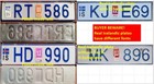 Iceland License Plate Icelandic Flag Number Plate Reyjavik Travel Memento Real