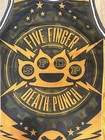 Five Finger Death Punch Jersey - Rare - Chevron Yellow 5fdp Ffdp - Adult Medium