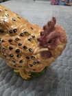 Vintage Oung Hen  Durable Polyresin  Hand Painted  10 x10   Farmhouse Freindly 