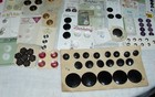 Huge Box Lot 300   Vintage Sewing Notions Craft Buttons New On Cards