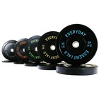 260 Lbs  Olympic Bumper Weight Plate Set  Home Gym Brand New