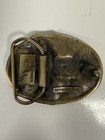 Vintage Unicorn Pewter   Enamel Belt Buckle Great American Buckle Company 1981