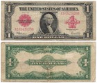 1923  1 Red Seal Legal Tender Note Fr 40 Speelman white Great Eye Appeal  3825b 