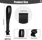 6pcs Rooftop Cargo Tie Down Hook Straps  Car Roof Cargo Carrier Door Hooks Car