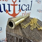 Brass Telescope W  27  Chain  Small Pocket Size Spyglass  Monocular Necklace