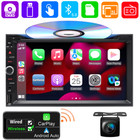 Double Din Car Radio Stereo 7inch Touch Screen Support Cd dvd Player Carplay Gps