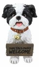 Ebros Shih Tzu Dog Statue With Jingle Collar Welcome Greeting Sign 11 25 tall