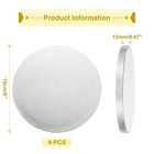 4pcs Cake Boards 6 Inch Round Cake Drum Circle Cake Base Silver