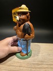 8  Antique Vintage Style Cast Smokey The Bear Coin Bank