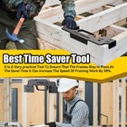 3 In 1 Metal Framing Tools 16 Inch On Center Layout Tool cast Black