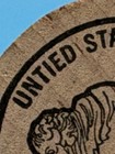 Unlimited Promotions Incorporated  Token coin  Indian Head Wooden Nickel W error