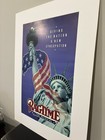Vtg Ragtime Original Broadway Musical Window Card Poster W  White Frame Shell