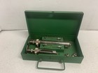 2 Vintage Veterinary Syringe  Stainless Glass 6 Needles  With Case A024
