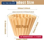 1-4 Cup Natural Basket Coffee Filter  100 Count Unbleached Coffee Filters Paper