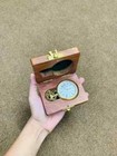 Vintage Nautical Brass Pocket Watch With Wooden Box Antique Pocket Watch Gift