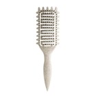 Vented Curl Defining Brush For Shaping Curls With Less Pulling - Beige Loop