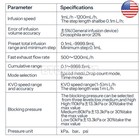 Ip3 Portable Infusion Pump Real-time Alarm Lcd Display Built-in Battery Kvo Mode