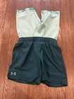 Boys Under Armour 2 In 1 Compression Shorts Large Green