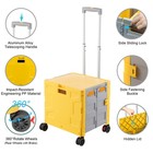 Felicon Folding Utility Cart Portable Rolling Crate Handcart With Durable Hea   
