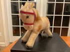 Vintage Steiff Pinto Pony Horse W  Mohair   Red Bridle