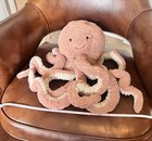 Jellycat Odell Octopus Stuffed Animal Children   s Toy Size Large Preowned 