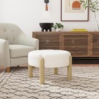 New- Luna Modern Round Ottoman Home D  cor ottoman For Living Room   Bedro
