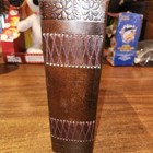 Embossed Leather-bound Blank Journal Diary Vintage Notebook Closing Side Latches