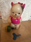 Vintage Miss Cat Wind Up Toy Up Celluloid Modern Toys Occupied Japan W Box