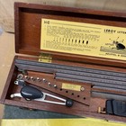 Vintage K e Leroy Lettering Set Keuffel   Esser Drafting Templates Wood Case Box