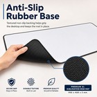 Xl Sublimation Desk Mat Blank   900x400x3mm White Mouse Pad Stitched Rubber Base